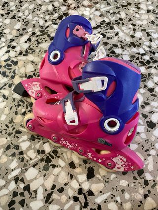 Patines en línea rosas para niña