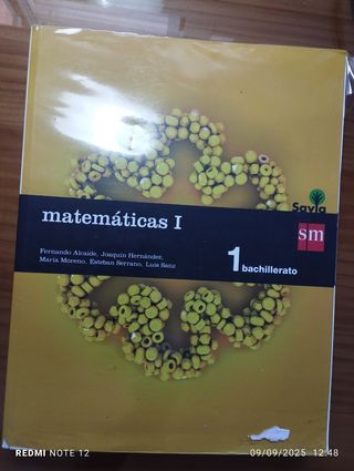 Matemáticas I. 1 Bachillerato. Savia