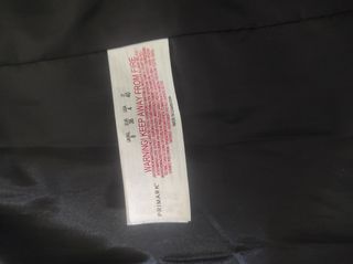 Abrigo de paño negro mujer