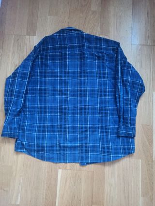 Camisa cuadros vintage azul