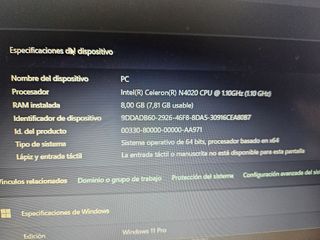 Portátil Lenovo V15 IGL 82C3 Negro