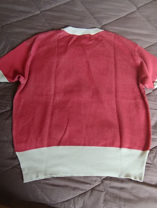 Jersey Zara Estampado Muñeca Rojo