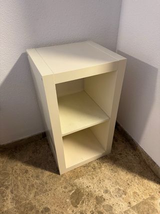 Estantería blanca 2 huecos - Ikea modelo kallax