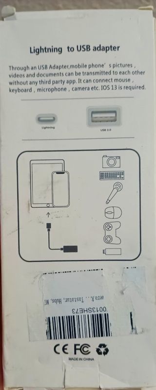 Adaptador Lightning a USB para Apple