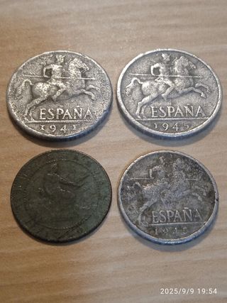 Lote 7 Monedas Antiguas España