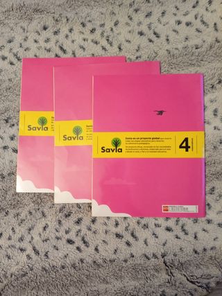  Libros trimestrales Matemáticas sm Savia. 4 EPO