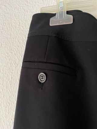 Traje negro americana y falda
