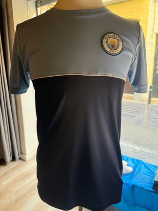 Camiseta Manchester City Azul y Negra