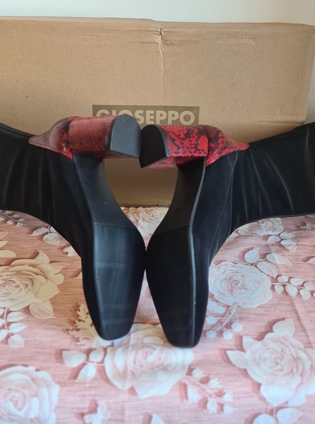 Stivale al ginocchio Gioseppo Nero Tg.39 Ecopelle