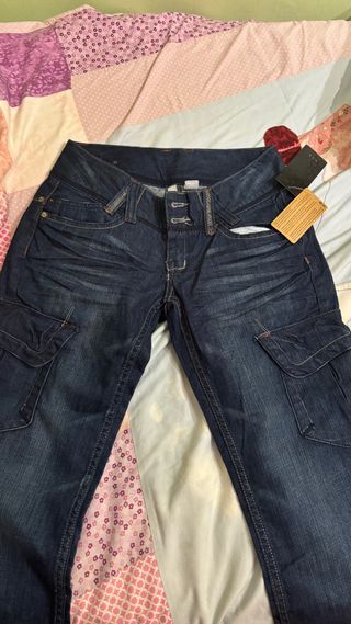 Pantalón Mango Tiro Bajo Jeans
