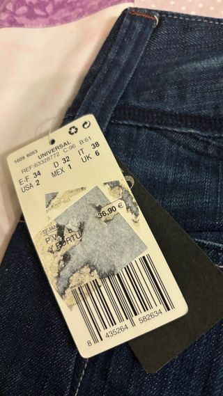 Pantalón Mango Tiro Bajo Jeans