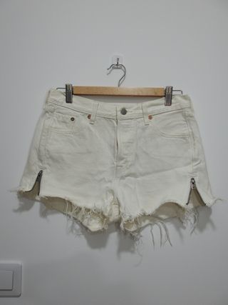 Levi's 501 Shorts Blancos