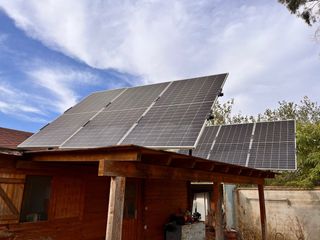 6 placas solares con estructura 