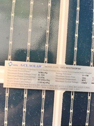 6 placas solares con estructura 