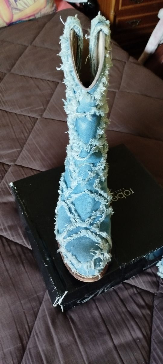 Botas Vaqueras Goodyear Welted Piel/Denim