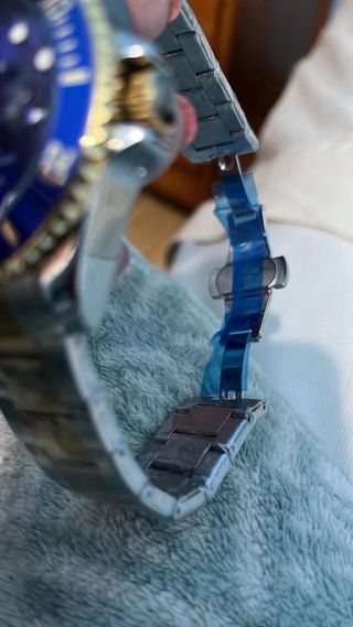 Reloj LIGE Hombre Azul y Dorado