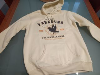 Sudadera Karasuno Haikyuu Beige