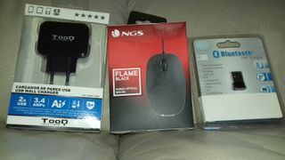 Mouse ottico USB a 3 tasti nero NGS