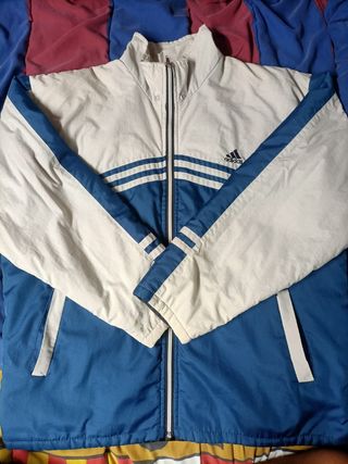Chaqueta Adidas Azul y Blanca