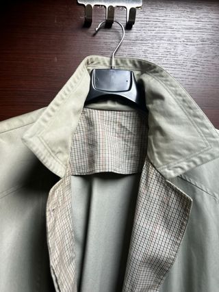 Trench Coat Vintage Unisex Talla Unica senza cinta