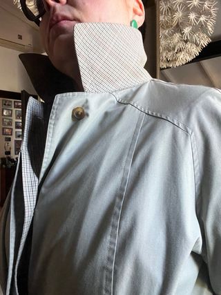Trench Coat Vintage Unisex Talla Unica senza cinta