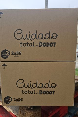 224 fraldas(2x112) Dodot Cuidado total t2