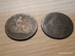 Lote de 8 monedas muy antiguas de España