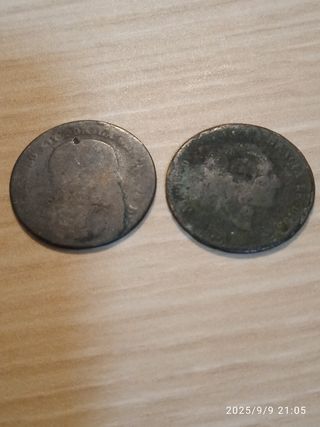 Lote de 8 monedas muy antiguas de España