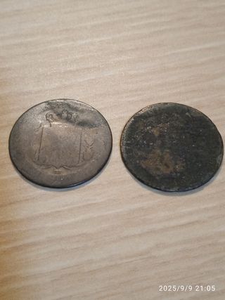 Lote de 8 monedas muy antiguas de España