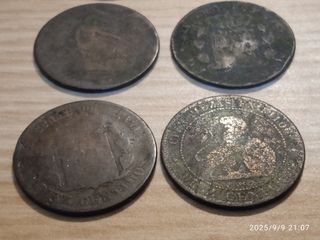 Lote de 8 monedas muy antiguas de España