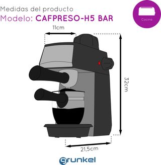 Cafetera Espresso Grunkel 5 Bares