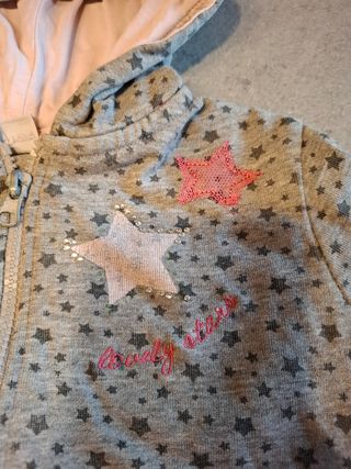 Felpa bambina Blue Seven Kids con cerniera 98 cm