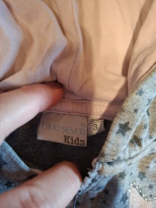 Felpa bambina Blue Seven Kids con cerniera 98 cm