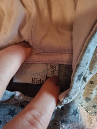 Felpa bambina Blue Seven Kids con cerniera 98 cm