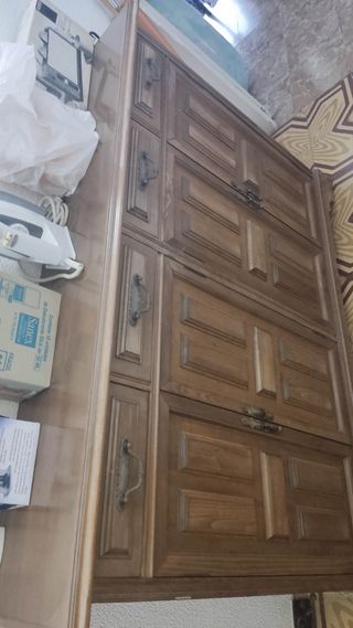 Mueble recibidor de madera