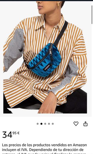 Riñonera Eastpak Terciopelo Azul