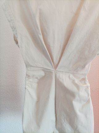 Vestido Zara Beige Talla M