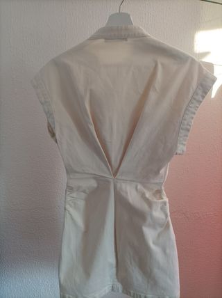 Vestido Zara Beige Talla M