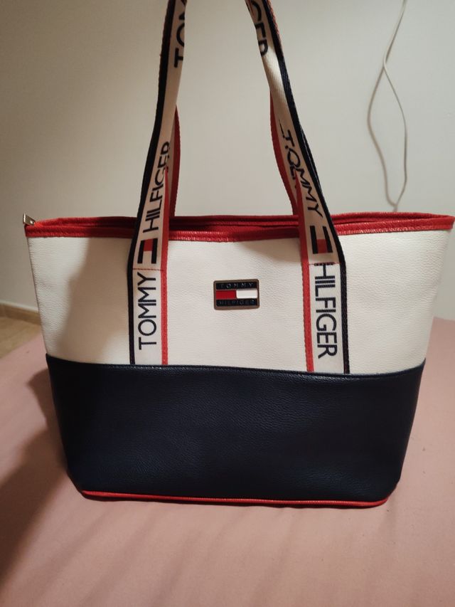 Bolso Azul, Rojo y Blanco