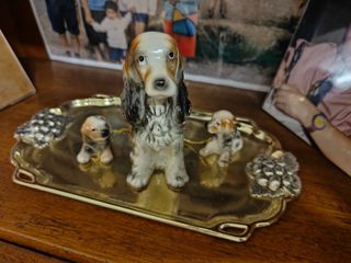 Set 3 perros porcelana