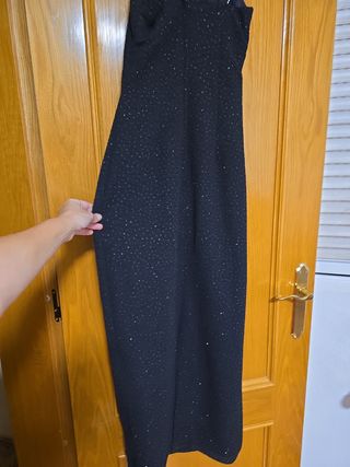 Vestido fiesta negro tirantes finos