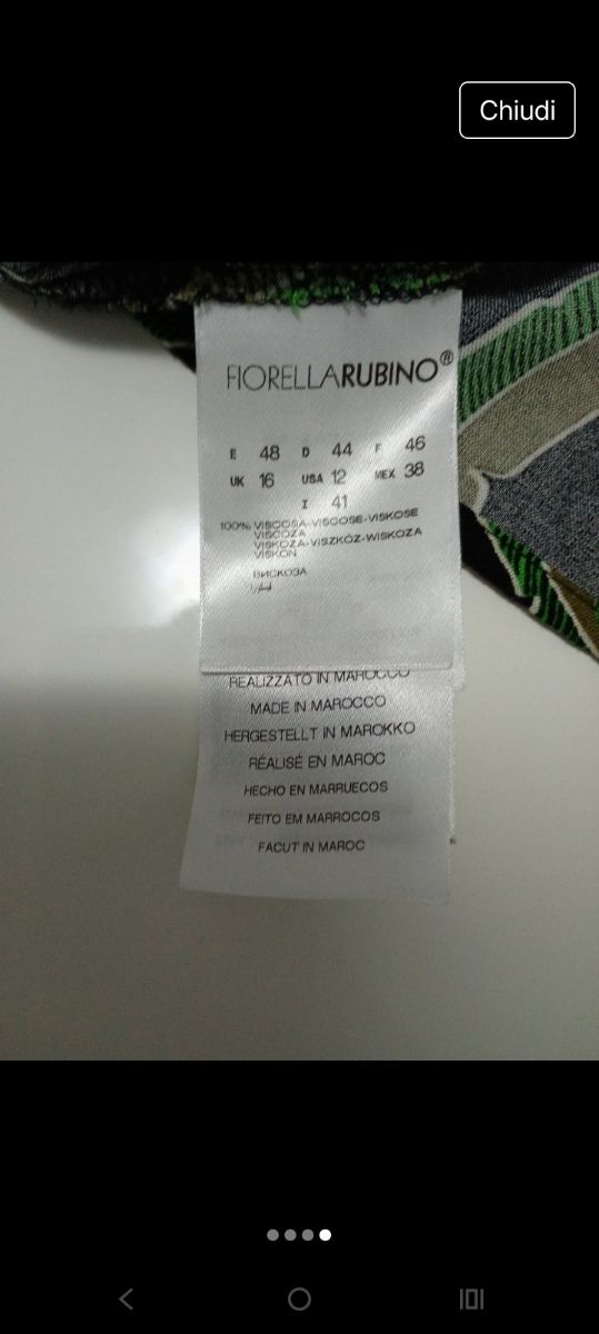 Blusa Fiorella Rubino con stampa floreale