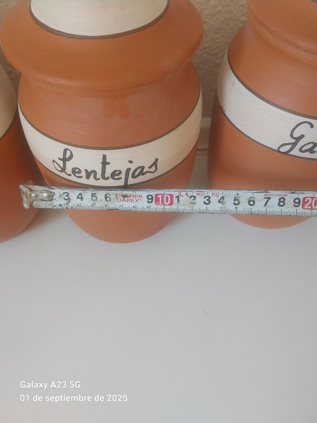 Botes de cocina de barro artesanía