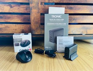 Lote Base USB + Ratón Inalámbrico - Nuevos