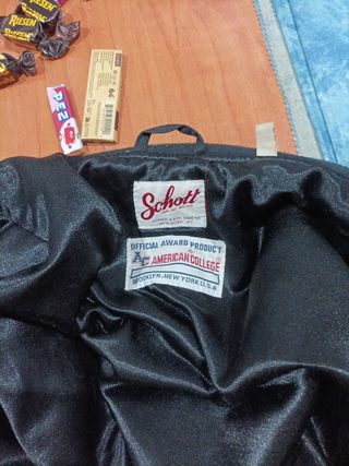 Chaqueta Schott American College Negra