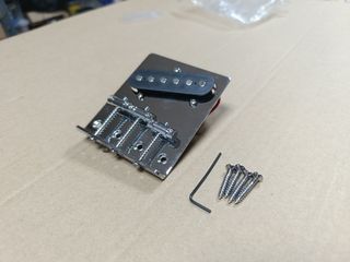 Puente Telecaster cromado zurdo con pastilla