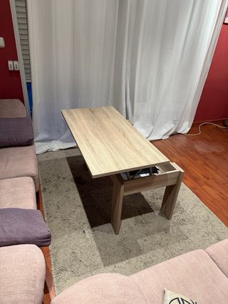 Conjunto Muebles Salón, Vitrina y Mesa