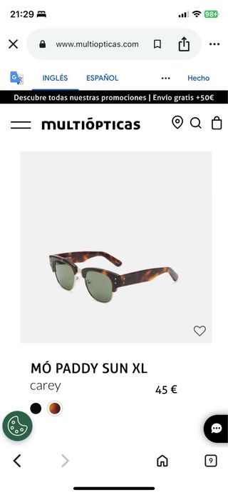 Gafas de sol estilo clubmaster