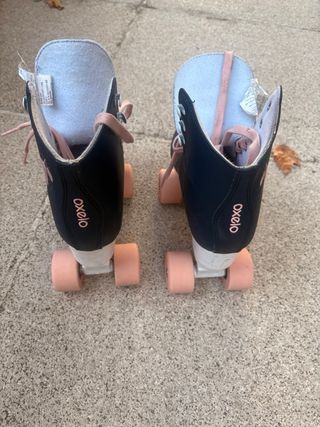 Patines Oxelo negros y rosas