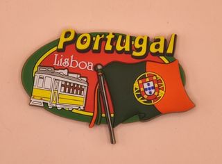 Imán Portugal Lisboa Tranvía Bandera